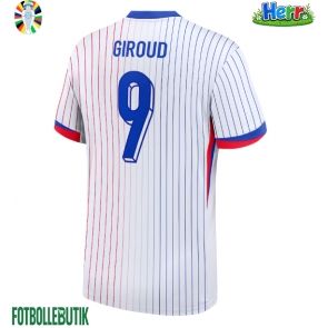 Frankrike Olivier Giroud #9 Bortatröja EM 2024 Kortärmad